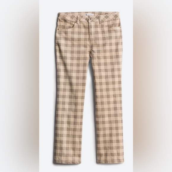Plaid corduroy straight leg pant from Vigoss, size 10 - Picture 1 of 5